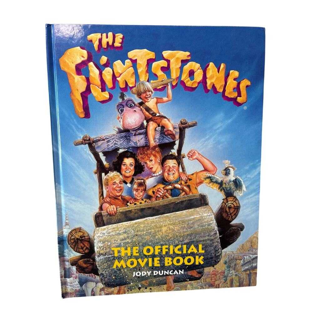 The Flintstones official Movie Book Hardcover 1994 by Jody Duncan Honey Bear